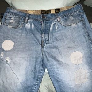 Blue men’s jean shorts